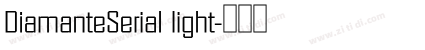 DiamanteSerial light字体转换
